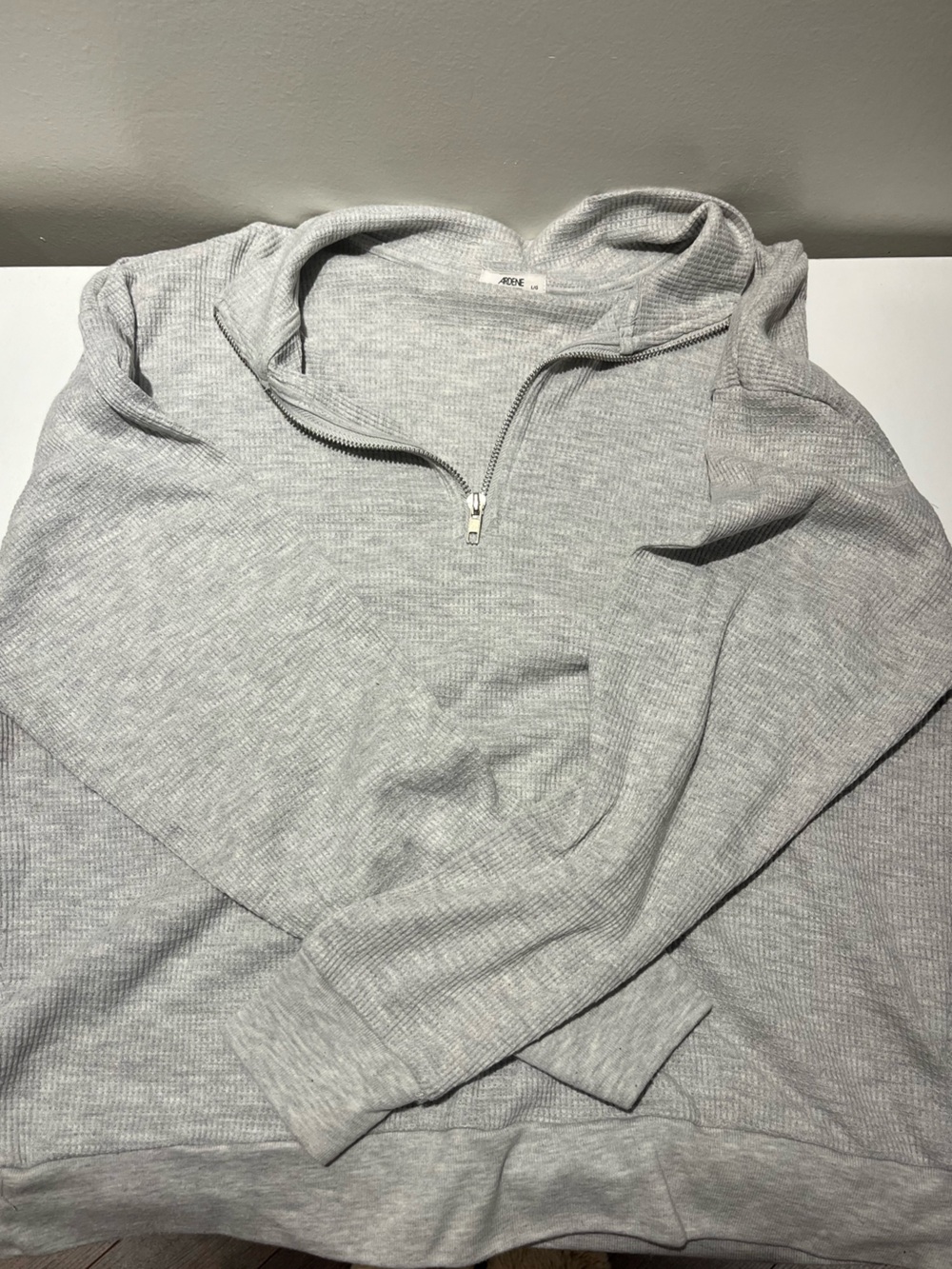 Ardene Light Grey Quarter Zip Sweater